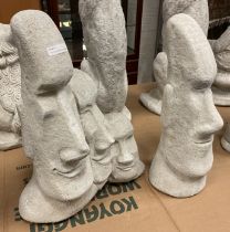 TRIO OF EASTER CON-JOINED EASTER ISLAND HEADS PLUS AND EXTRA ONE