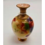 A SMALL ROYAL WORCESTER ''KITTY BLAKE'' VASE