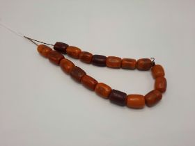 BUTTERSCOTCH AMBER NECKLACE - APPROX 100 GRAMS