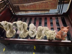 COLLECTION OF GARDEN STATUES