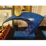 LARGE BRONZE ABSTRACT SCULPTURE - 68 CMS (H) APPROX