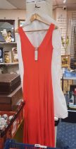 RED VERSACE DRESS - SIZE 14