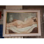 ALEXANDR SHEVCHUK - UKRAINIAN - RECLINING NUDE - 2009 - OIL ON CANVAS 51CMS X 76CMS