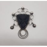 MEXICAN STERLING SILVER BROOCH