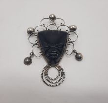 MEXICAN STERLING SILVER BROOCH