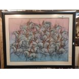 SMALL GUILLAUME AZOULA LITHOGRAPH - 54 X 74 CMS APPROX