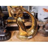 LARGE BRONZE ABSTRACT SCULPTURE 49CMS (H) APPROX