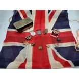 WWII FLAG & MEDALS