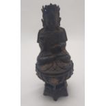 CHINESE BRONZE FIGURE 23CMS (H) APPROX
