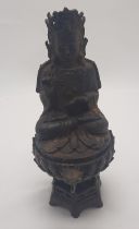CHINESE BRONZE FIGURE 23CMS (H) APPROX