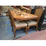 DINING TABLE & EIGHT CHAIRS