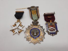 3 H/M MASONIC MEDALS