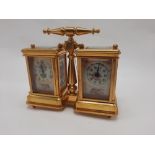 MINIATURE PINK PORCELAIN DOUBLE CARRIAGE CLOCK 10.5 GRAMS APPROX