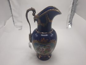 SEVRES FLORAL JUG 30.5CMS (H) APPROX