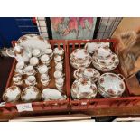 LARGE COLLECTION OF ROYAL ALBERT COUNTRY ROSE