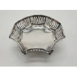 H/M SILVER FRET WORKED BON BON DISH 3.5OZS APPROX