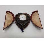 20THC HEART DESK ALARM CLOCK - NEEDS REPAIR