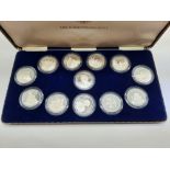 BIRMINGHAM MINT STERLING CROWN HM QUEENS MOTHER APPROX 312G COLLECTION OF 12 COINS