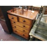 VICTORIAN 5 DRAWER MAHOGANY CHEST