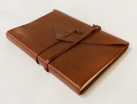 ASPINAL OF LONDON LEATHER BOUND NOTE BOOK - NEW A/F