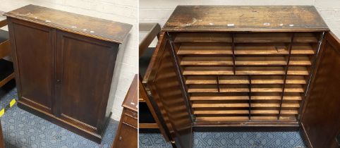 EDWARDIAN STATIONERY CUPBOARD