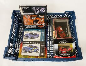 MODEL CAR WITH A HARLEY DAVIDSON DIE CAST MODEL KIT, ACTION MAN MOTORBIKE ETC