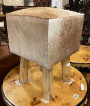 COW HIDE STOOL