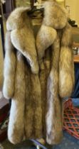 MOGER LONDON BLUE FOX FUR JACKET WITH ORIGINAL 1980 RECEIPT