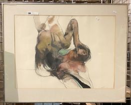 EROTIC WATERCOLOUR SIGNED BY LOCAL ARTIST - FRAMED - 54 X 74 CMS APPROX