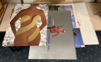 TWO PIRELLI CALENDARS - 1993 & 1992 & OTHER CALENDARS