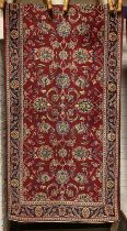 FINE CENTRAL PERSIAN KASHAN RUNNER - 390 X 105 CMS