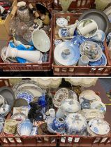 LARGE QTY OF ROYAL COPENHAGEN TO INC FIGURES, PLATES ETC WITH OTHER DANISH CERAMICS