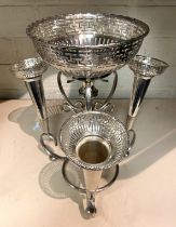 SILVER PLATED EPERGNE - 28 CMS (H) APPROX