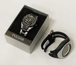 BOXED PULSAR WATCH WITH A BOXED SUUNTO WATCH