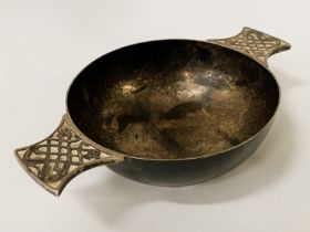 EARLY SILVER HM SCOTTISH PORRINGER 18TH CENTURY