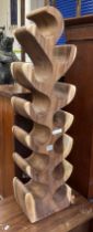 HARDWOOD WINE RACK ORNATE