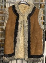 VINTAGE 1960'S SUEDE / WOOL ''HIPPIES'' WAISTCOAT