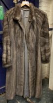 BLUE MINK FUR COAT A/F