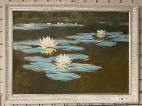 ALAXANDER SHEVCHUK ''LILY POND'' OIL ON CANVAS 49CM X 69CM