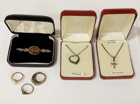 SILVER RINGS / NECKLACES / SILVER & AMBER BROOCH