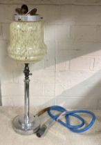 ART DECO GAS LIT TABLE LAMP - APPROX 50 CMS H