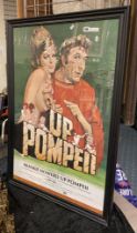 ''UP POMPEII'' FRANKIE HOWARD POSTER - FRAMED - APPROX 100 CMS H X 67 CMS W INNER FRAME