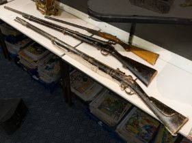 TWO MUSKETS & A DEACTIVATED RIFLE