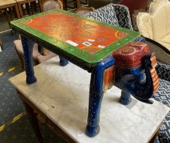 INDIAN INLAID ELEPHANT TABLE