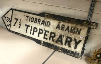 METAL ROAD SIGN ''SHOW ME THE WAY TO TIPPERARY''