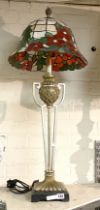 LARGE TIFFANY STYLE TABLE LAMP