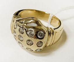 9CT GOLD RING 17 GRAMS APPROX