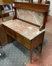 1920'S MARBLE TOP DRESSING TABLE