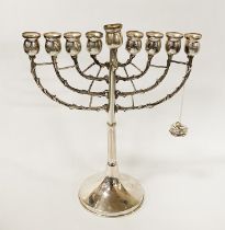 800 GRADE SILVER JUDAIC MENORAH