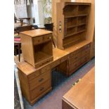 6 DRAWER DRESSER, 2 DRAWER DESK & BEDSIDE CABINET